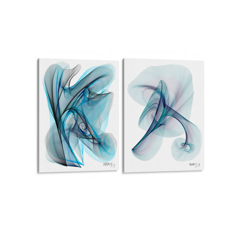 Tormenta azul - Set de 2 - Gina Villalobos - Cuadro decorativo | Canvas Lab