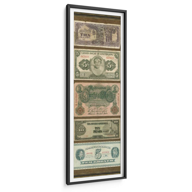 Panel De Moneda Extranjera I | Cuadro decorativo de Canvas Lab