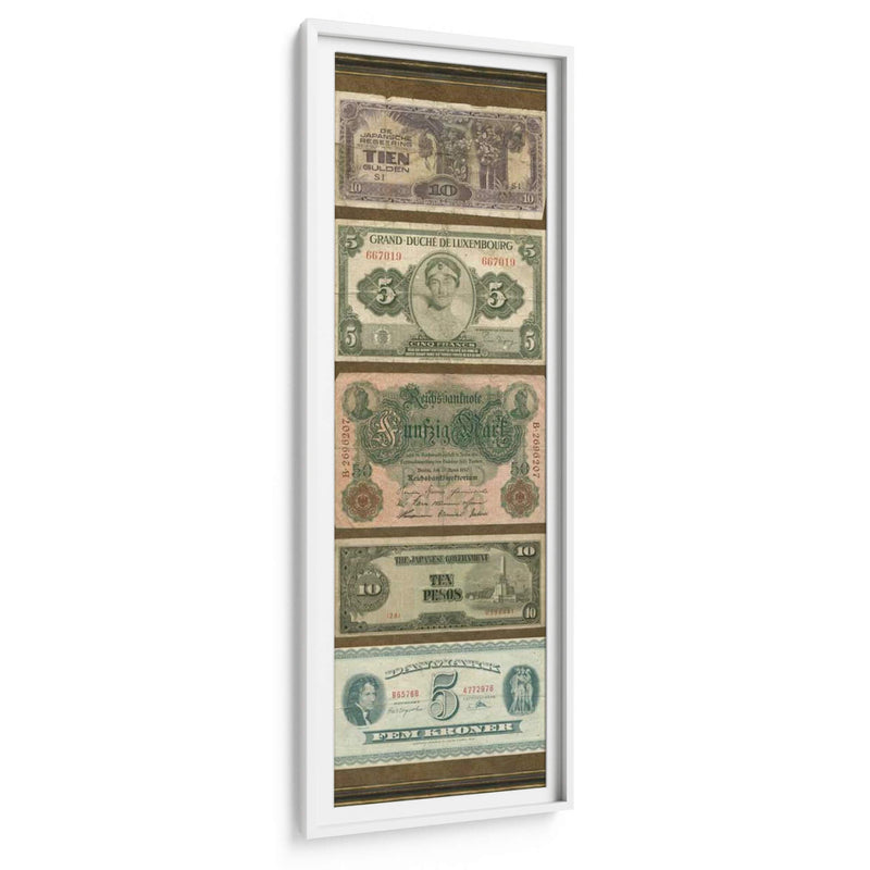 Panel De Moneda Extranjera I | Cuadro decorativo de Canvas Lab