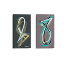 Peces abstractos - Set de 2 - Gina Villalobos - Cuadro decorativo | Canvas Lab