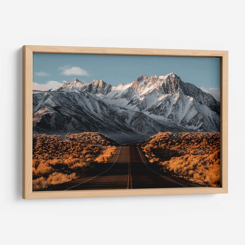 El camino hacia la montaña nevada | Cuadro decorativo de Canvas Lab