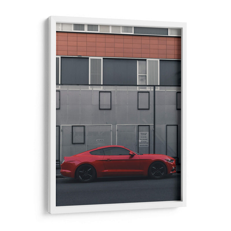 Mustang rojo | Cuadro decorativo de Canvas Lab