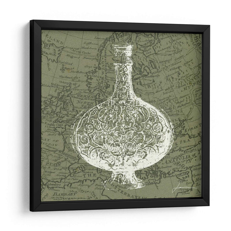 Mapa Botellas IV - James Burghardt | Cuadro decorativo de Canvas Lab