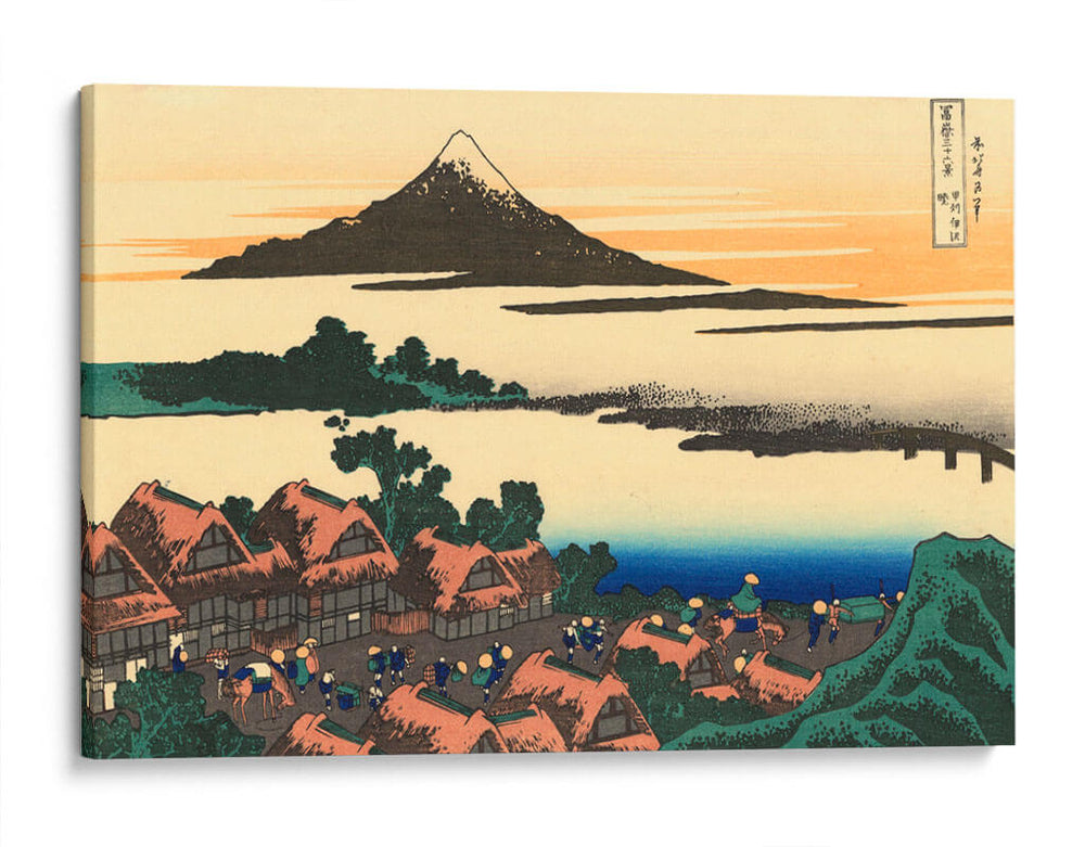 Aldea Inunaki - Hatsushika Hokusai - Canvas Lab