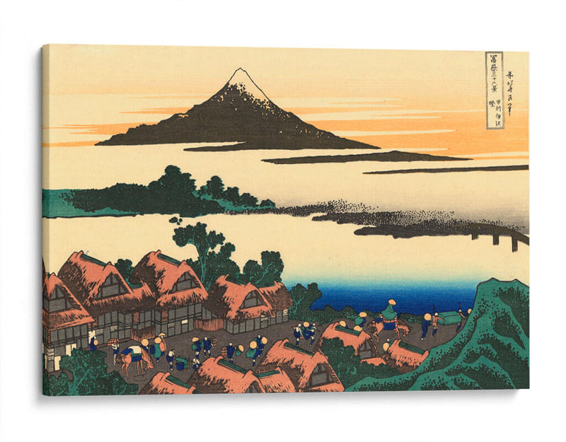 Aldea Inunaki - Hatsushika Hokusai - Canvas Lab