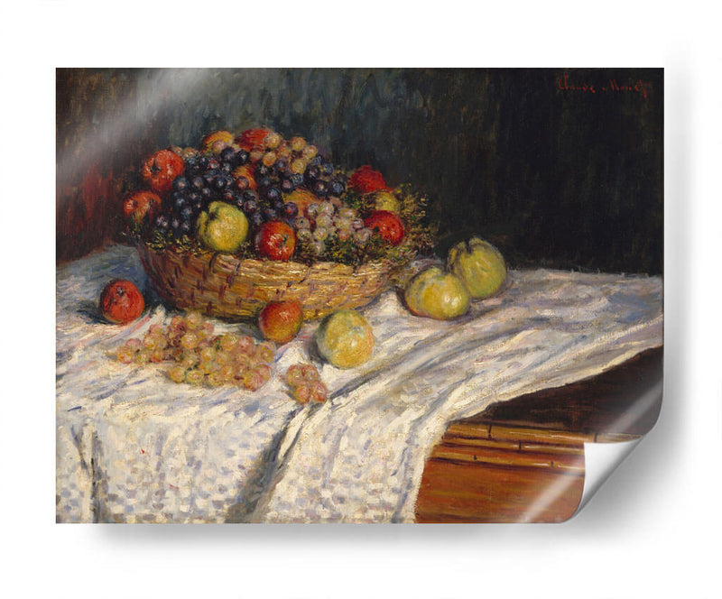 Apples and grapes - Claude Monet - Canvas Lab