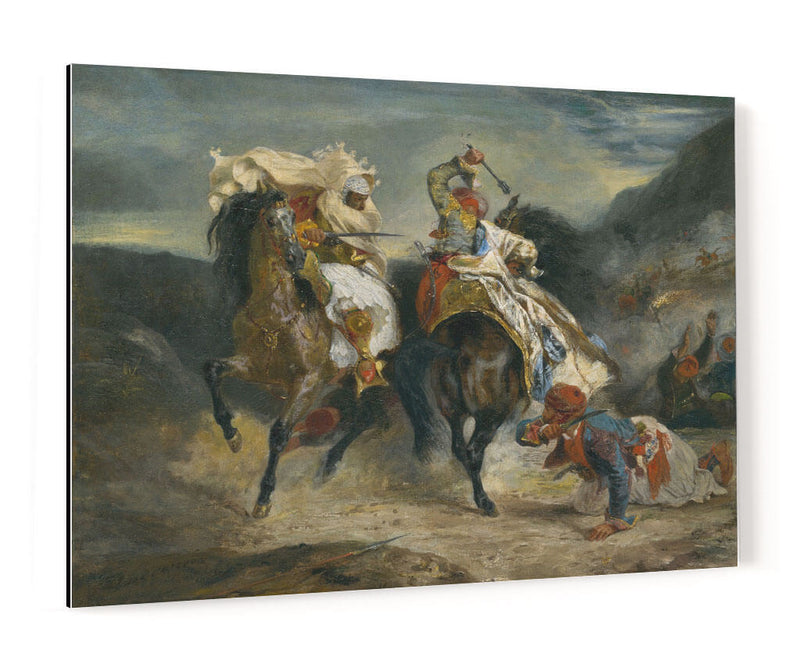 Combate entre Glaur y Hassan - Eugène Delacroix - Canvas Lab