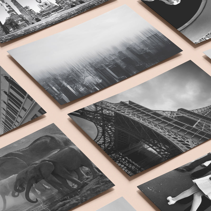 Kit de Collage Fotografías en Blanco y Negro