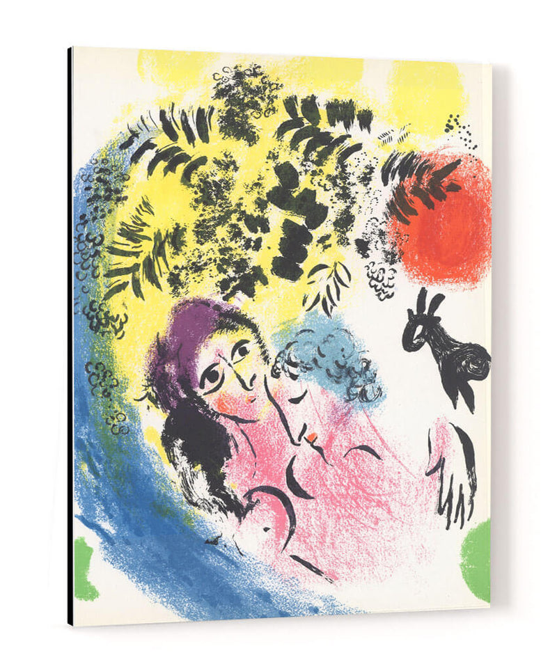 Lovers with Red Sun - Marc Chagall - Canvas Lab
