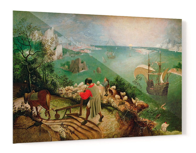 Paisaje con la caída de Ícaro - Pieter Brueghel - Canvas Lab
