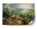 Paisaje con la caída de Ícaro - Pieter Brueghel - Canvas Lab