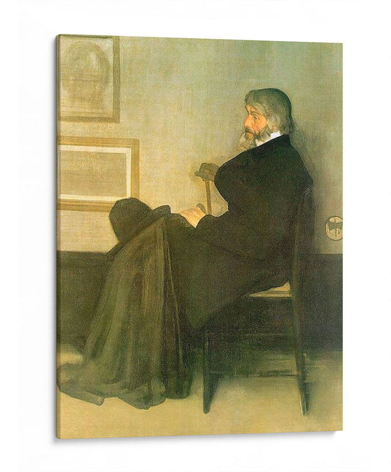 Retrato de Thomas Carlyle - James McNeill Whistler - Canvas Lab