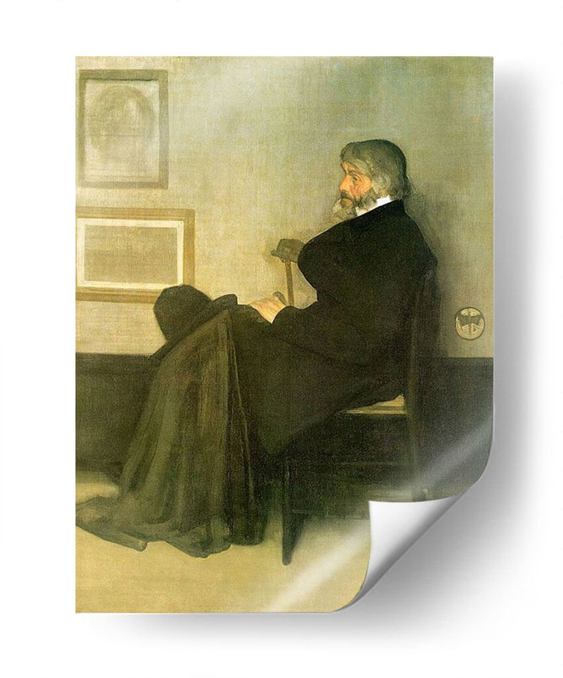 Retrato de Thomas Carlyle - James McNeill Whistler - Canvas Lab